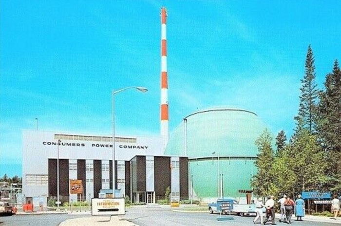 Big Rock Point Nuclear Power Plant - Old Postcard